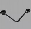 Adjustable Spreader Bar with Leather Restraints Adjustable BDSM Spreader Bar with Leather Restraints