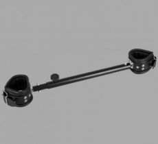 Adjustable Spreader Bar with Leather Restraints Adjustable BDSM Spreader Bar with Leather Restraints
