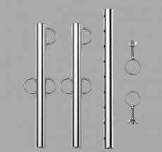 Adjustable Stainless Steel Spreader Bar 10565ME Adjustable Stainless Steel BDSM Spreader Bar