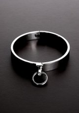 Classy Slave Collar with Gems - Size: 16