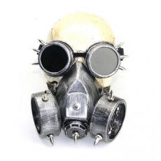 Gas Mask and Goggles Rivets Silver