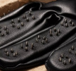 Gloves with Spikes and Padlock Closure 2622ME Leather BDSM Gloves with Spikes and Padlock Closure by Dr. Sado®