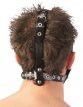 Leather Head Harness with Dildo Leather Head Harness with Dildo