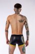 Neoprene Pouch Shorts Black Yellow 340320MRB Neoprene Pouch Shorts Black Yellow