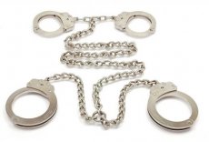 Peerless handcuff and leg iron, 700 CTC32