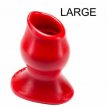 Pig-Hole Tunnelplug  Large 9x7 cm 14099M4M lug Tunnel Pig-Hole rouge Large - 9 x 7 cm