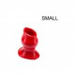 Rode Pig-Hole-tunnelplug Small 7x4.5 cm -13964M4M Rode Pig-Hole-tunnelplug