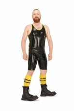 Rubber Muscle Shirt Black Yellow 300220MRB Rubber Muscle Shirt Black Yellow