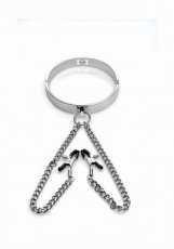 Slave Collar with Nipple Clamps