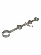 Stainless Steel Ankle & Wrist Rigid 617040MB Mister B Dungeon Stainless Steel Ankle & Wrist Rigid