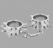 ThornLord Spiked Steel Handcuffs  10079 ThornLord Spiked Steel Handcuffs