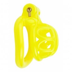 Yellow Short Chastity Cage 31333 M4M Yellow Short Chastity Cage